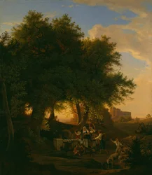 Fontána v Grottaferrata, 1832.