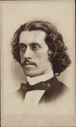 Portrét skladatele Josefa Strausse 1827-1870, cca 1860.