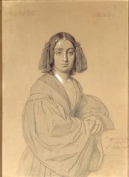 Portrét George Sand, 1837.