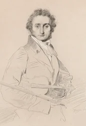 Portrét Niccola Paganiniho 1782-1840, 1830.