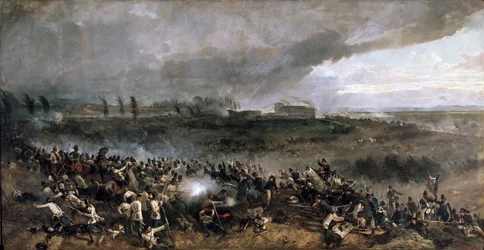 Bitva u San Martina, 24. června 1859 (olej na plátně)