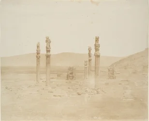 Ruina na první terase, Persepolis, 1858.