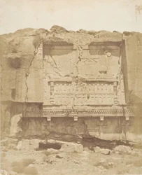 Hrob na skále v Persepolis, 1858.