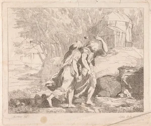 Deucalion a Pyrrha po potopě