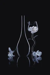 Elegantní skleněné orchideje