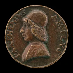 Bartolommeo Partenio, činný 1480-1485, humanista [avers].