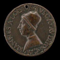 Giovanni Alvise Toscani, c. 1450-1478, milánský právní poradce, konzistorní advokát ... [avers].