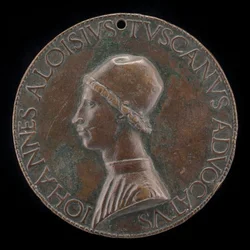 Giovanni Alvise Toscani, c. 1450-1478, milánský právní poradce, konzistorní advokát ... [avers].