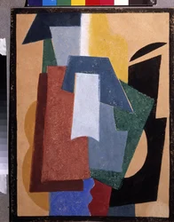 Všechno. Peinture de Lyubov (Liubov) Sergeevna Popova (1889-1924), huile sir toile
