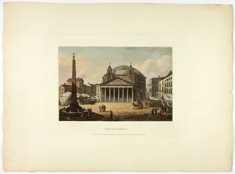 Pantheon, deska dvacet šest z Ruin Říma