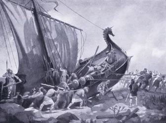 Magnus se plaví kolem Mull of Kintyre AD1098, 20. léta 20. století