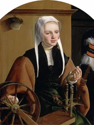 Německy: Weibliches Bildnis, Anna Codde Portrét (pravděpodobně) Anny Codde, manželky Pietera Gerritsze Bickera
