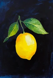 Zářivá citronová větvička