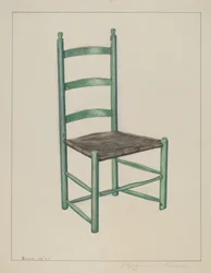 Ladder Back Chair - tzv. Jolting Chair, c. 1936.