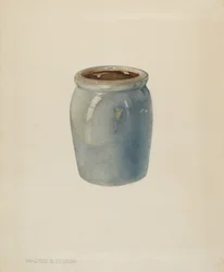Keramická zavařovací sklenice, c. 1938.
