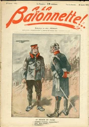 Obálka „“La Baionnette“, Satirical en Colours