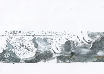 Šedý horizont s texturou