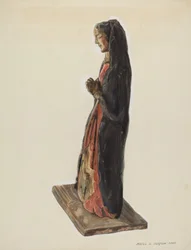 Bulto Santa Rita, c. 1939.