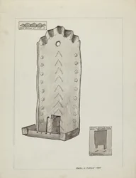 Svícen na cínovou svíčku, 19351942.