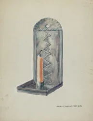 Plechové svítidlo, 19351942.