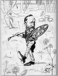 Puvis de Chavannes (1824-1898), francouzský malíř.