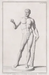 Socha Herkula, 1734.