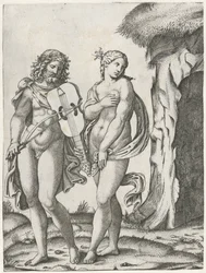 Orpheus hraje na violu, než Eurydice odejde do podsvětí