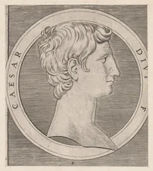 Zrcadlo římské velkoleposti: Octavian Augustus, z Dvanáct Caesarů, ca..., ca. 1500-1534.