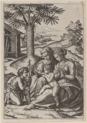 Madonna pod palmou