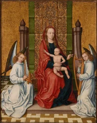 Panna a dítě na trůnu, mezi 1550 a 1560.