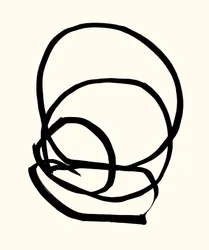 Vibration_02, 2023 (tuš na papíře)