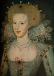 Anna Dánská 1574-1619, královna choť krále Jakuba I., 17. stol.