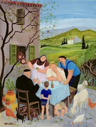 Le Dimanche (olej na plátně)