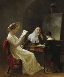 A Young Sketcher, asi 1820