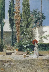 Zahrada domu Fortunys, 1872