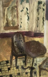 V restauraci v Paříži, 2019 (olej na papíře)