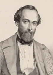 Portrét skladatele Antoine Francois Marmontel 1816-1898.