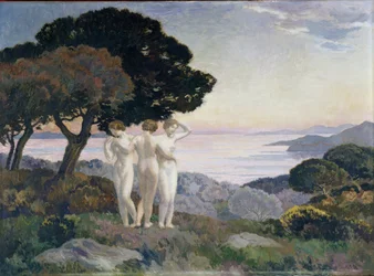 Obraz Tři Grácie od Emila rene Menarda (1861-1930) 20. století Povinná zmínka: Založení sbírky se týká de Provence, Marseille