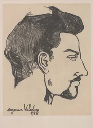 Portrét Utrillo v profilu