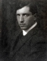 Poloportrét malíře Pietra Marussiga, 28. 11. 1923 (čb foto)