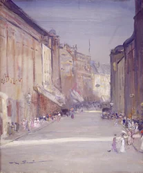 Commercial Street, Leeds (olej na plátně)