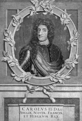Karel II., král Anglie, Skotska a Irska.
