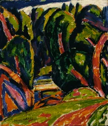 Červený strom, 1910.
