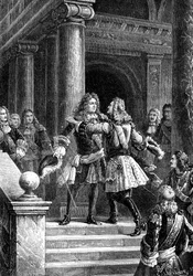 Setkání maršála Villarse a prince Eugèna Savojského v Rastadtu, 1898
