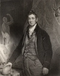 Sir Anthony Carlisle, rytina H. Robinsona, z knihy "The National Portrait Gallery, volume I", vydané kolem roku 1820.