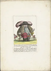 Trpaslík Nicolas Charon jako generál kavalérie, ca. 1710 Nicolas Charon, Viconte de Corbeillac, generál kavalérie, guvernér a Grand Intendt. de l