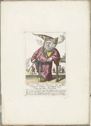 De dwerg Piperouk jako ředitel trafikantské společnosti, kolem roku 1710 Monsieur Piperouk, ředitel velké společnosti Tabak Negotianten ve Virginii a Brazílii (název na předmět) Il Callotto resurcitato aneb Nově zařízený malý kabinet (série titl