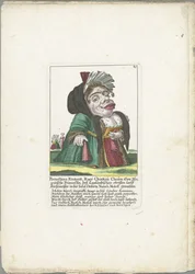 Karikatura Porzellana Kinkank Porzellana Kinkank, Kuey Chinkim Choâm Mogolská princezna, Laponci vlastnili půdu Kuchlmeister na ostrově Deserta Nutsch Moloff, manželka (titul na předmětu) Il Callotto resurcitato nebo Refurnished