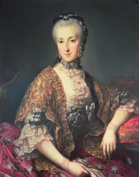 Arcivévodkyně Marie Anna Habsbursko-Lotrinská, zvaná Marianne (1738-89), druhé dítě císařovny Marie Terezie Rakouské (1717-80) a Františka I. (1708-65)