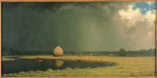 Seno ze slaných močálů, asi 1865 (olej na plátně)